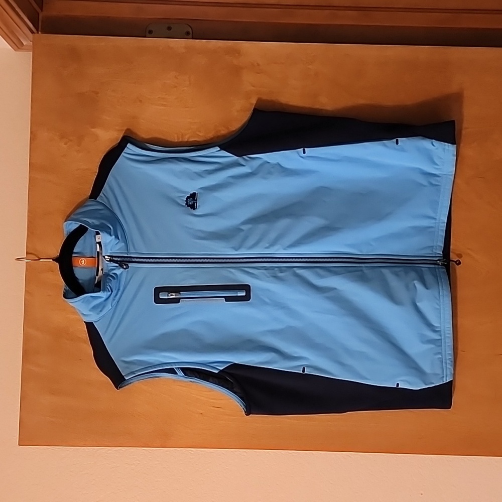Peter Millar Mens Navy and Light Blue Vest